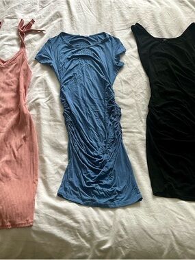 Bundle of 3 maternity Dresses one H&M mama and the other two from Amazon